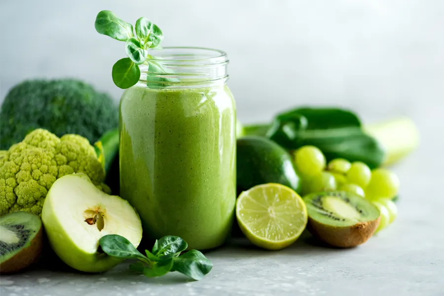 Micronutrient-Testing-Clinic A tableau of healthy green foods. Schedule micronutrient testing from Anita Petruzzelli, M.D. in Glastonbury.