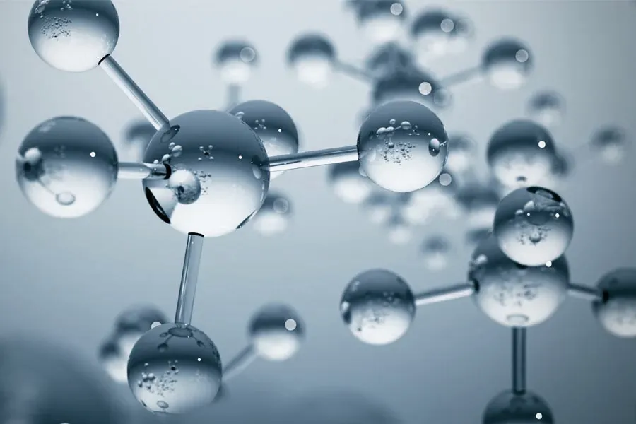 Peptide-Therapy-Doctor A 3D illustration of blue-gray toned water molecules, representing peptide therapy from Anita Petruzzelli, M.D. in Glastonbury.